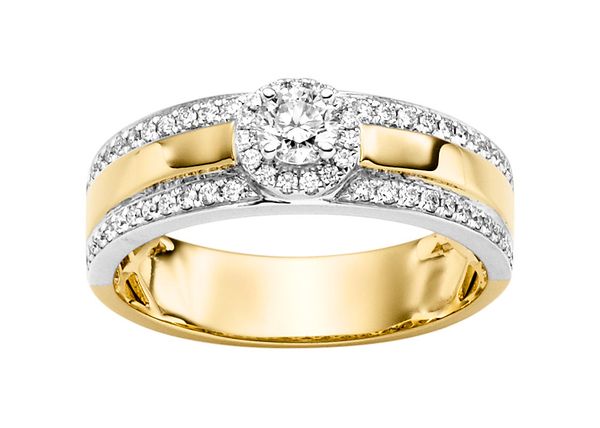 Gullhagen Gult gull ring m/0,43ct TW.SI.