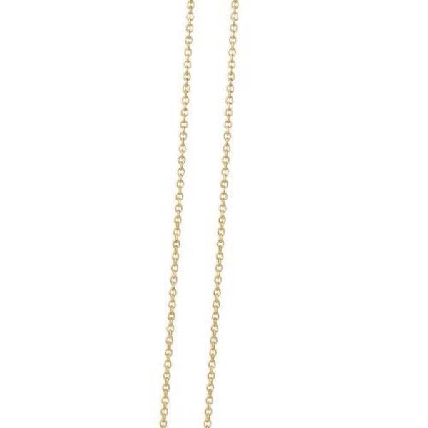 Heiring Kjede Anchor 0,4 Silver 80 cm Forgylt